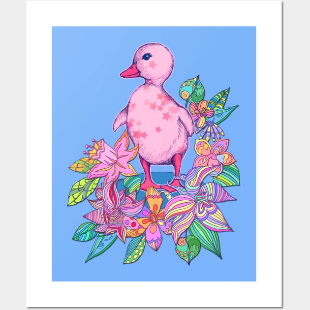 Duckling Delicious Wall Art by micklyn
